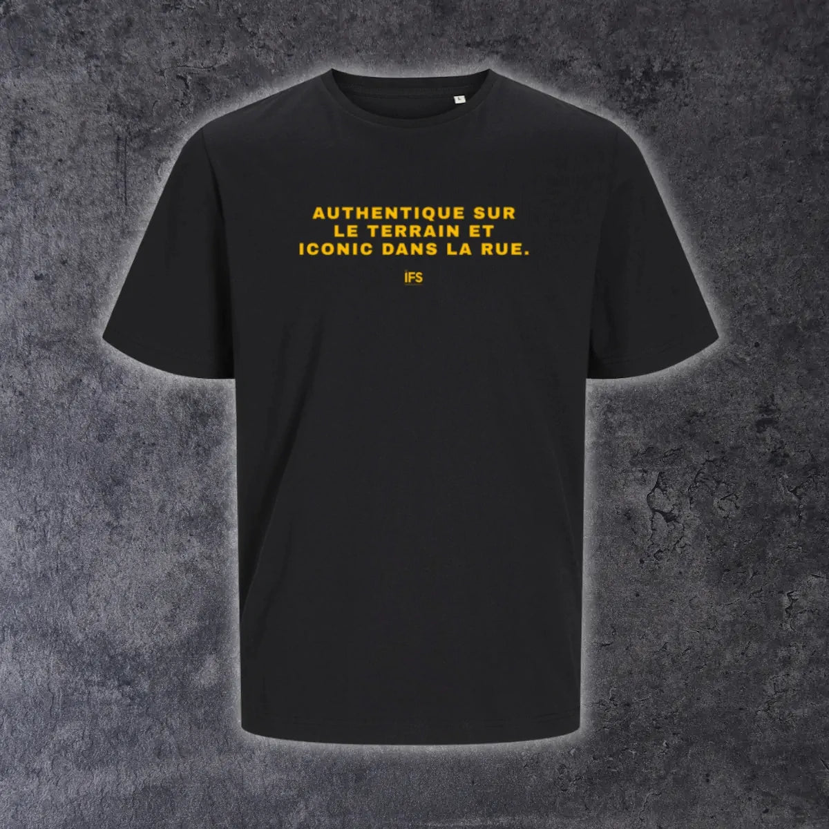 T-shirt ICONIC - BLACK x IFS - Iconic Football Shop