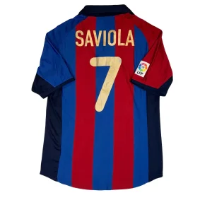 2001/02 Barcelone Domicile - Saviola 7 (S)