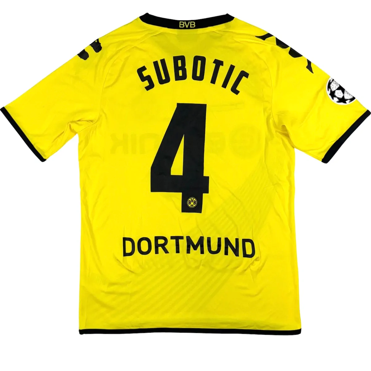 Maillot-Dortmund-2011-12-Domicile-Subotic-4-3 Maillot de Dortmund 2011 12 Domicile Subotic 4