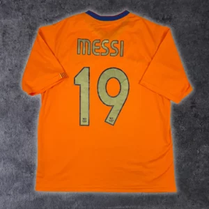 Maillot de Barcelone 2006 2008 Extérieur Messi 19