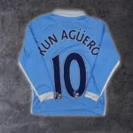 Maillot de Manchester City 2015 16 Domicile Kun Agüero 10