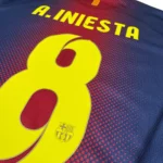 Maillot de Barcelone 2012 13 Domicile A.Iniesta 8