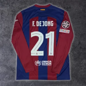 Maillot de Barcelone 2023 24 Domicile F. De Jong 21