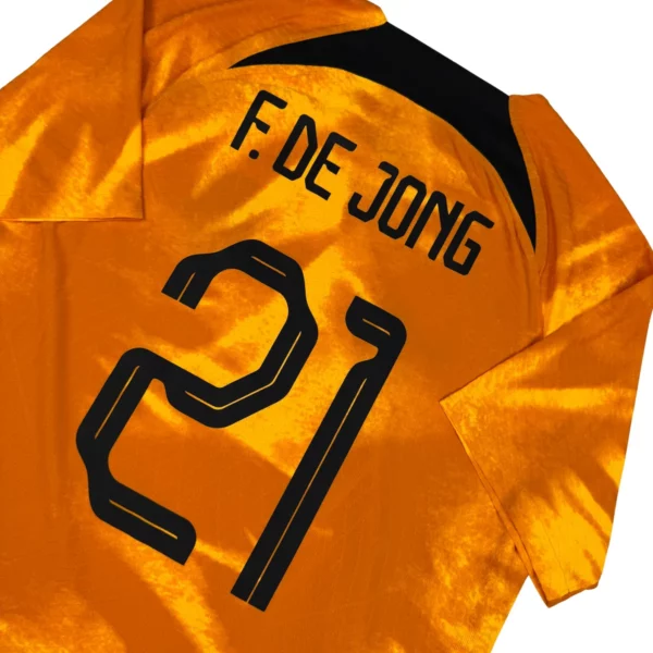 Maillot des Pays-Bas 2022 23 Domicile F. De Jong 21