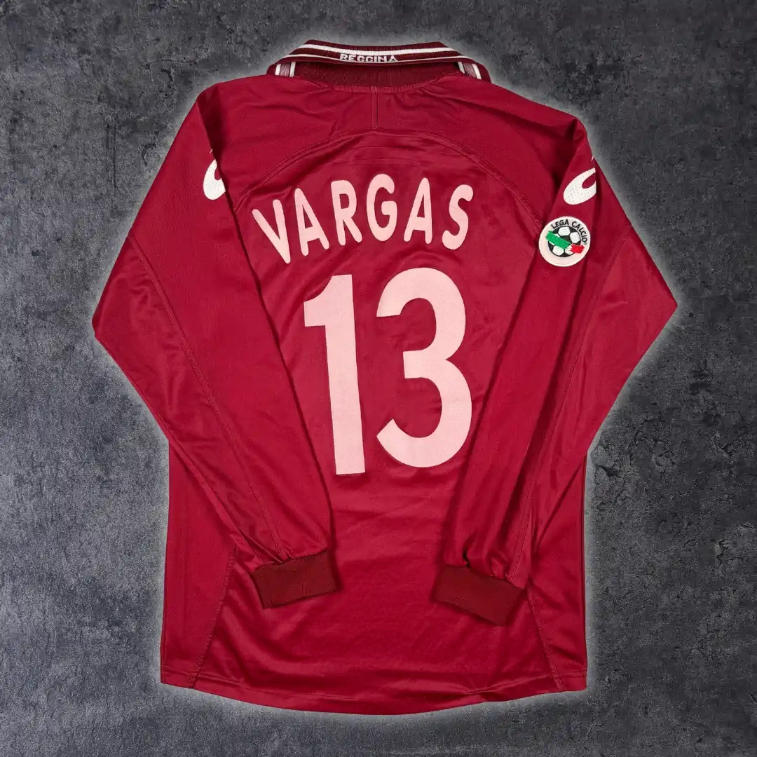 2001/02 Reggina Domicile - Vargas 13 *PRÉPARÉ / PORTÉ* (XL)